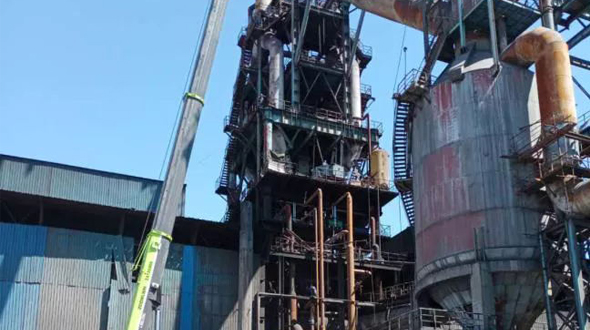 新疆昆仑钢铁有限公司700m³高炉施工完成